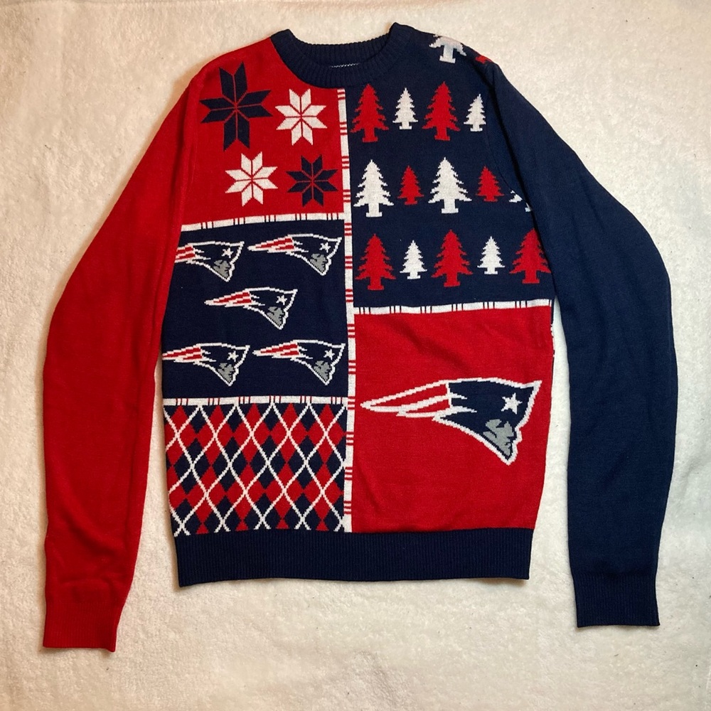 New England Patriots Christmas Sweater